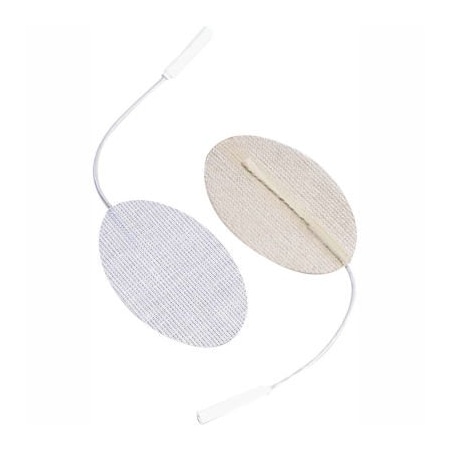 Fabrication Enterprises Dura-Stick Premium Electrodes, 3" x 5" Oval, Stainless Steel Mesh, 20/Case 04-2173-10